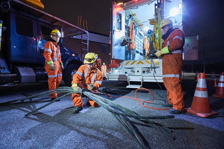 Travailleurs sur le terrain entre le 1er et le 3 novembre.