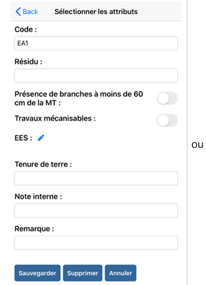 Capture d'écran montrant comment saisir les informations d'une prescription
