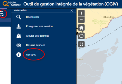 Bouton À propos