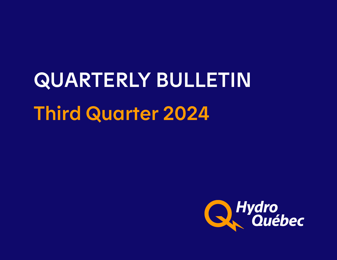 Quaterly bulletin : Third quarter 2024