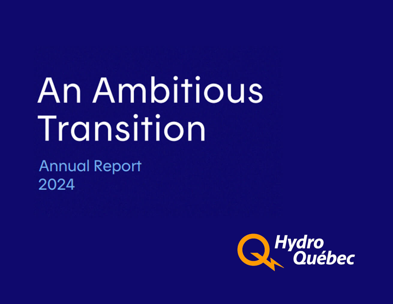 Annual Report 2024 - An ambitious transition
