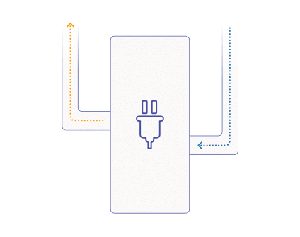 Illustration of a traditional electric central heating system
