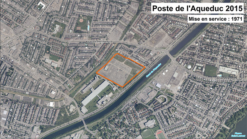 Occupation du territoire autour du poste en 2015