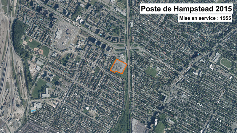 Poste de Hampstead 2015. Mise en service : 1955.