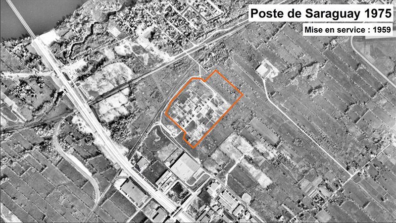 Poste de Saraguay 1975. Mise en service : 1959.
