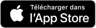 Bouton App Store pour télécharger l’appli Hydro-Québec.