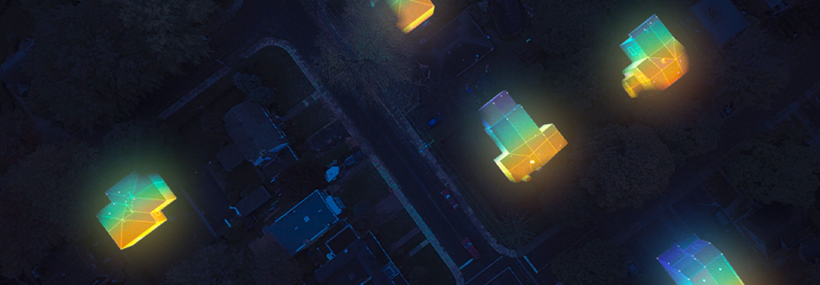 Heatmap with houses