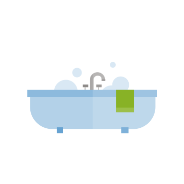 Bathtub – 100(sp)L (standard 5(sp)ft tub)