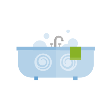 Whirlpool tub – 150(sp)L