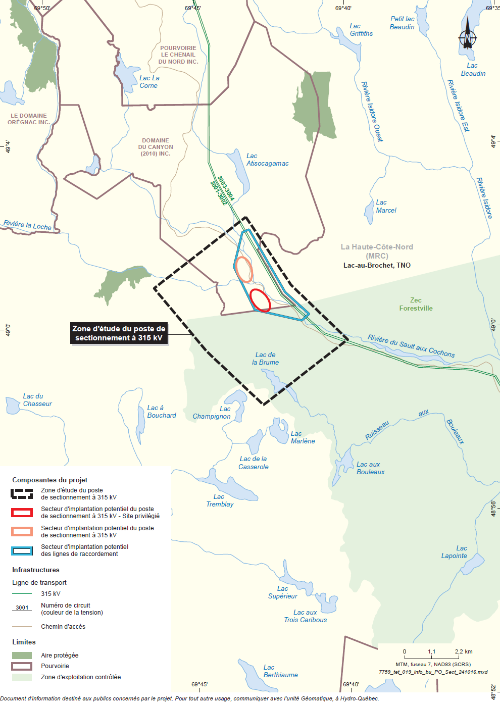 Carte de la zone d'étude