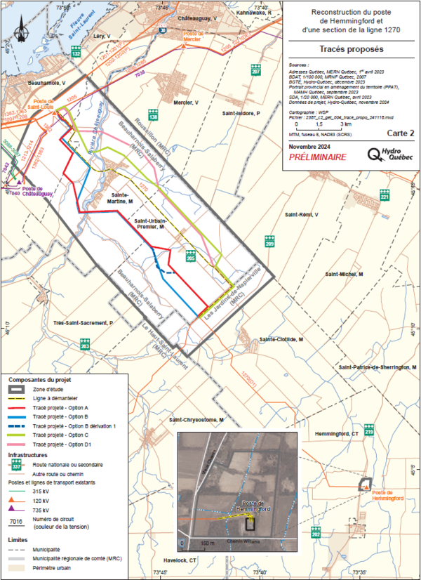 Map of route variants
