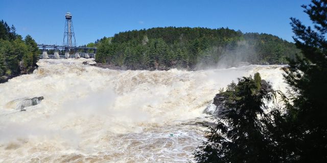 View of the Shawinigan Falls.